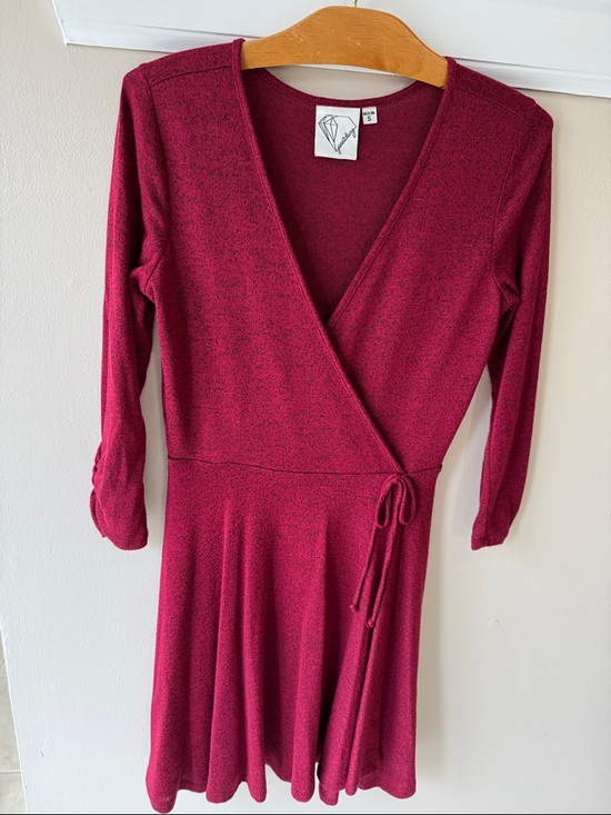Diamond Supply Co. Dresses & Skirts - Janetchung Women's Wrap Dress in Wine